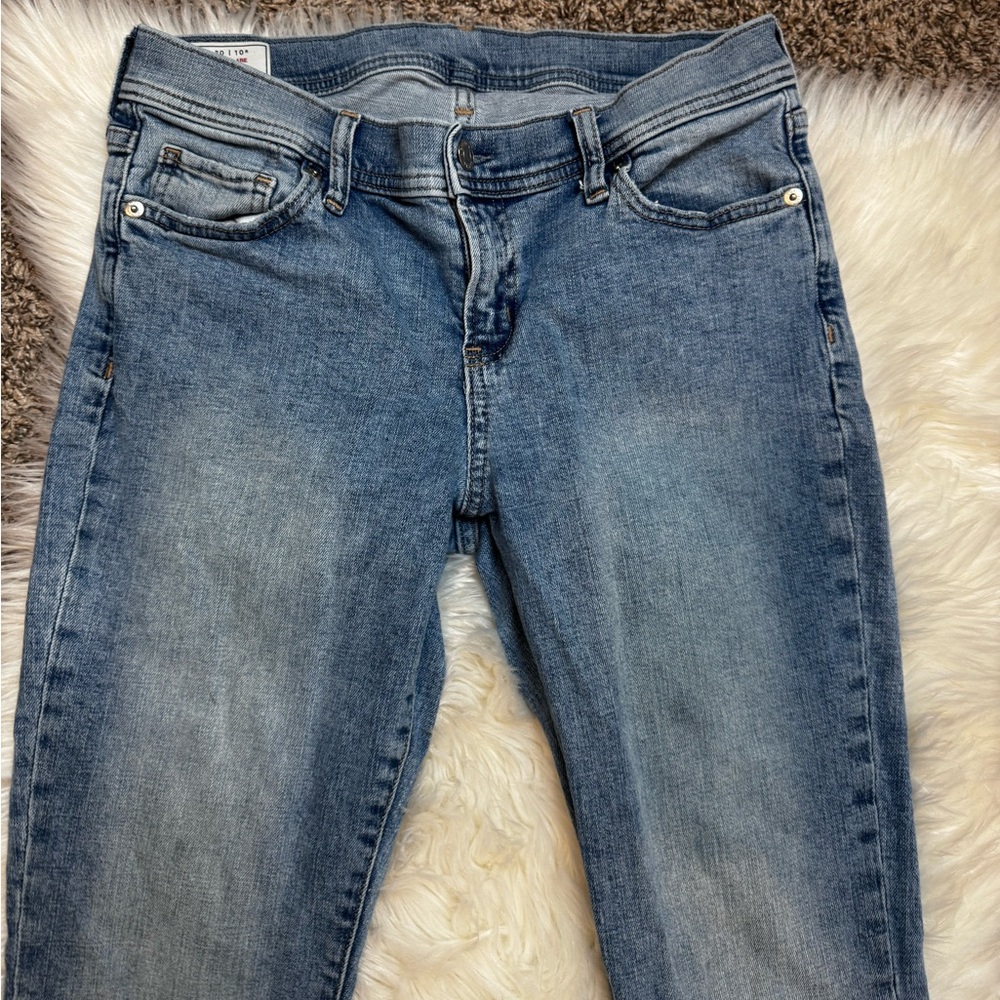 Gap Y2K low rise Classic Blue Flared Women's Jeans - Picture 2 of 9